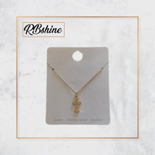 Halskette Kreuz Gold